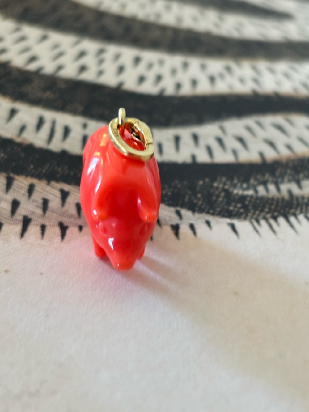 Clare V - Adorable Orange "Le Pig" Charm - EUC - Picture 9 of 10